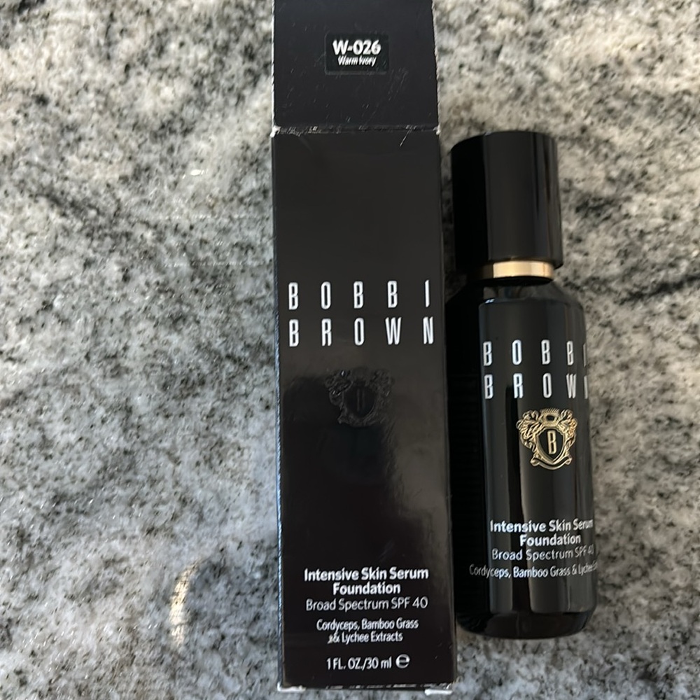 Bobbi Brown Intensive Skin Serum Foundation SPF 40 W-026 warm ivory 1 oz NIB